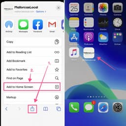 Add MallorcasLocal to home screen