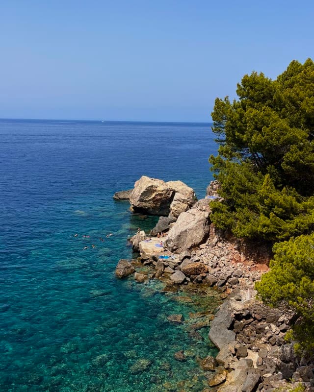 Hidden beach near Deia